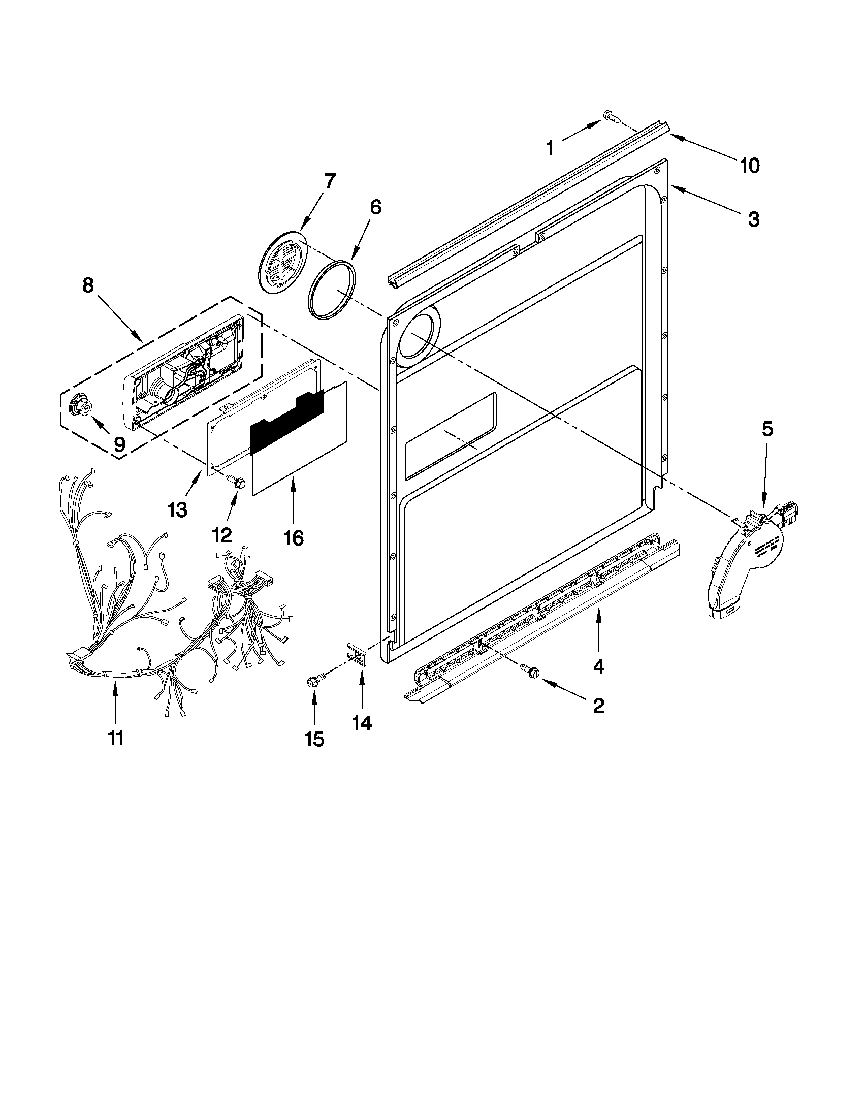 Inner door parts