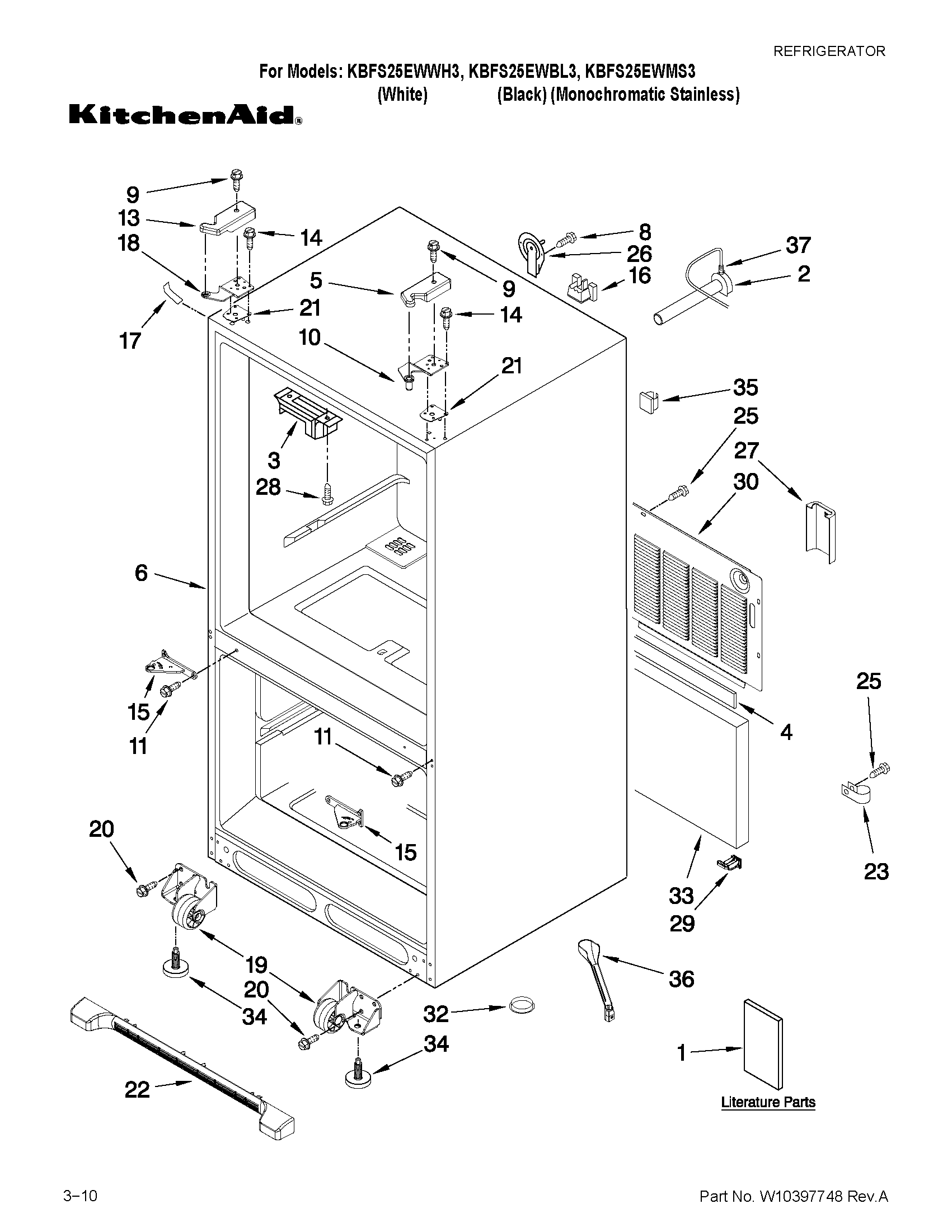 Cabinet parts