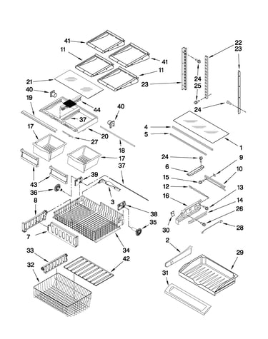 Shelf parts