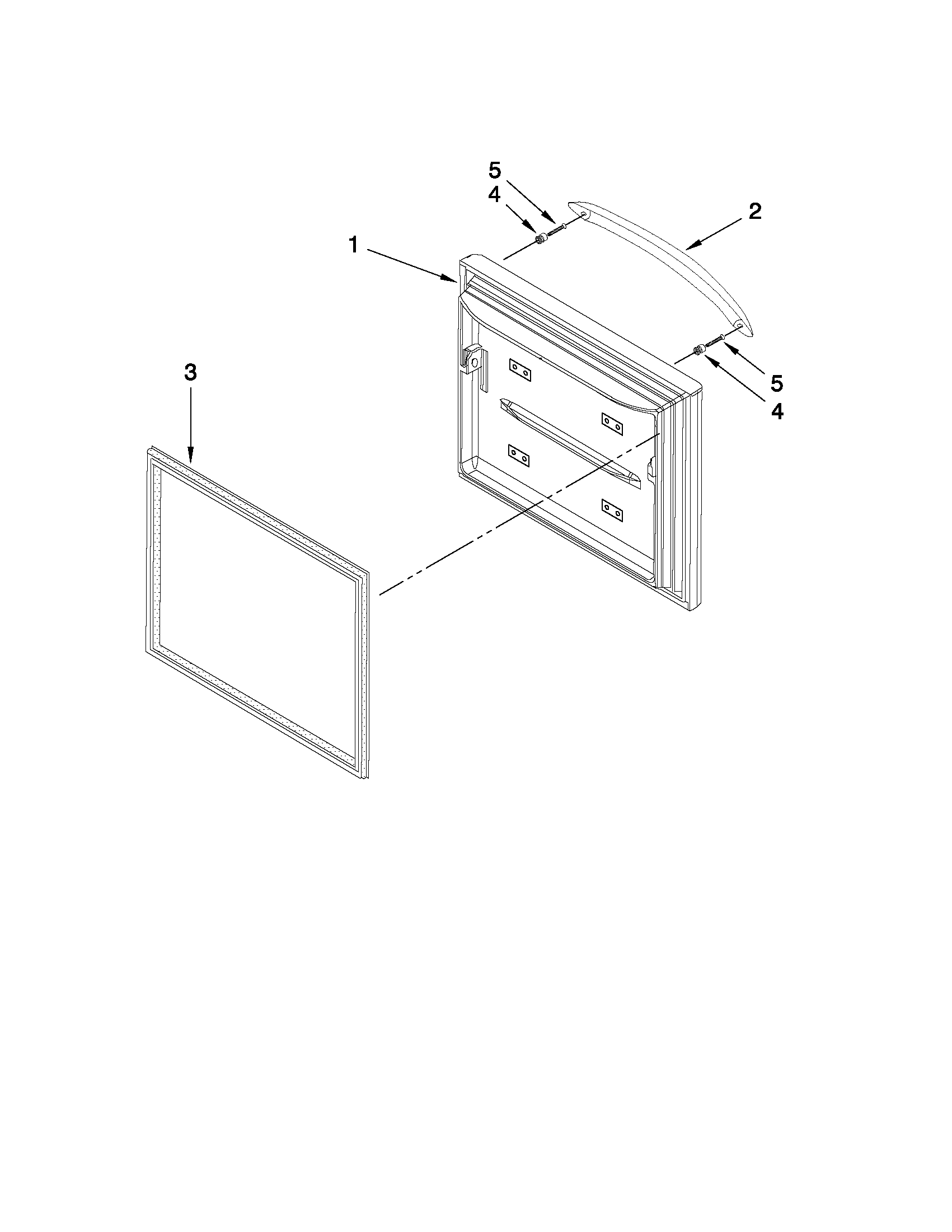 Freezer door parts