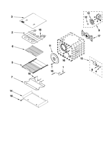 Internal oven parts