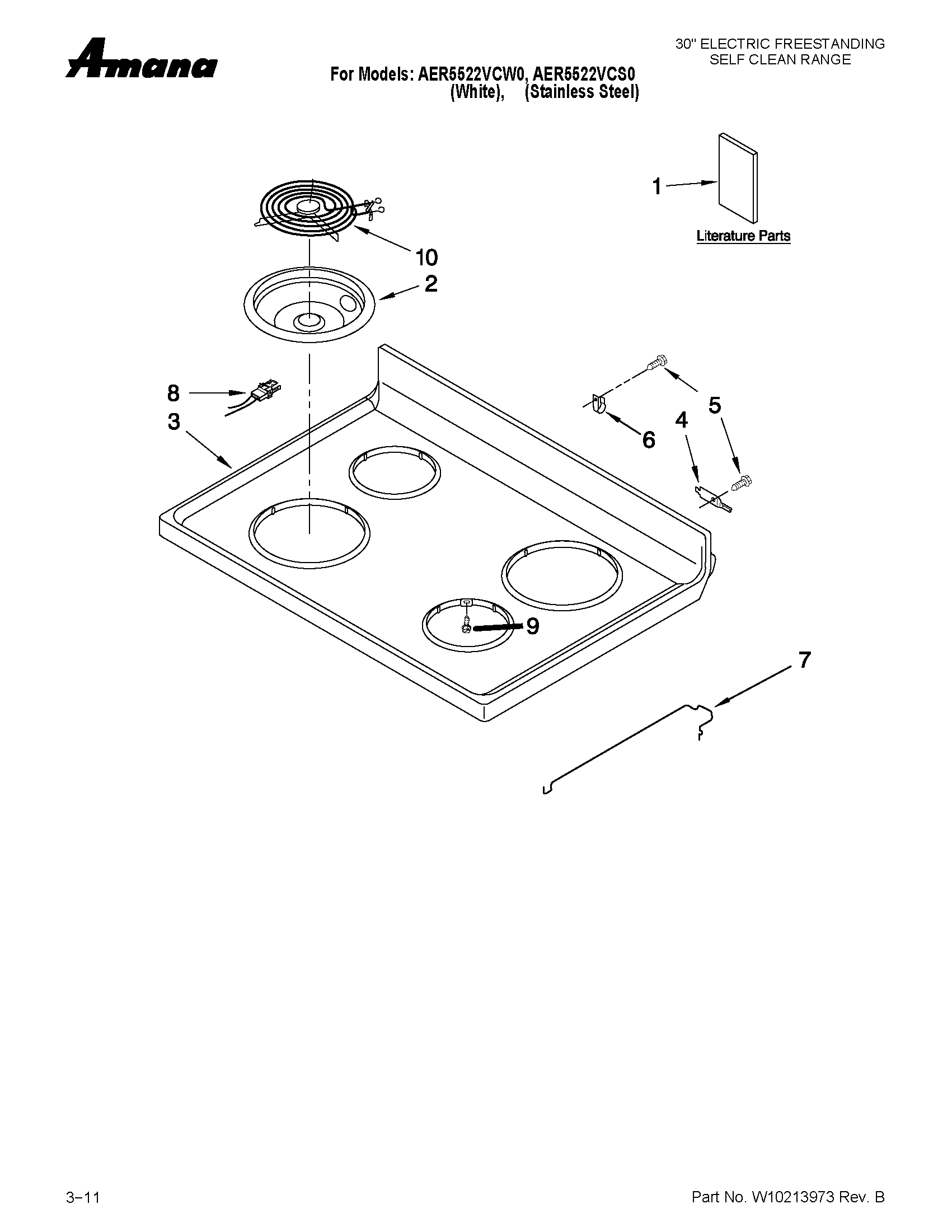 Cooktop parts