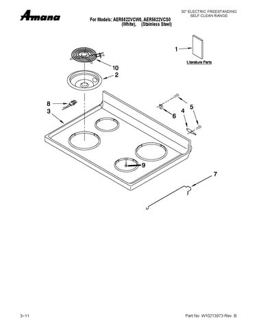 Cooktop parts