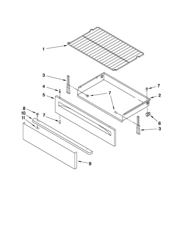Drawer & broiler parts