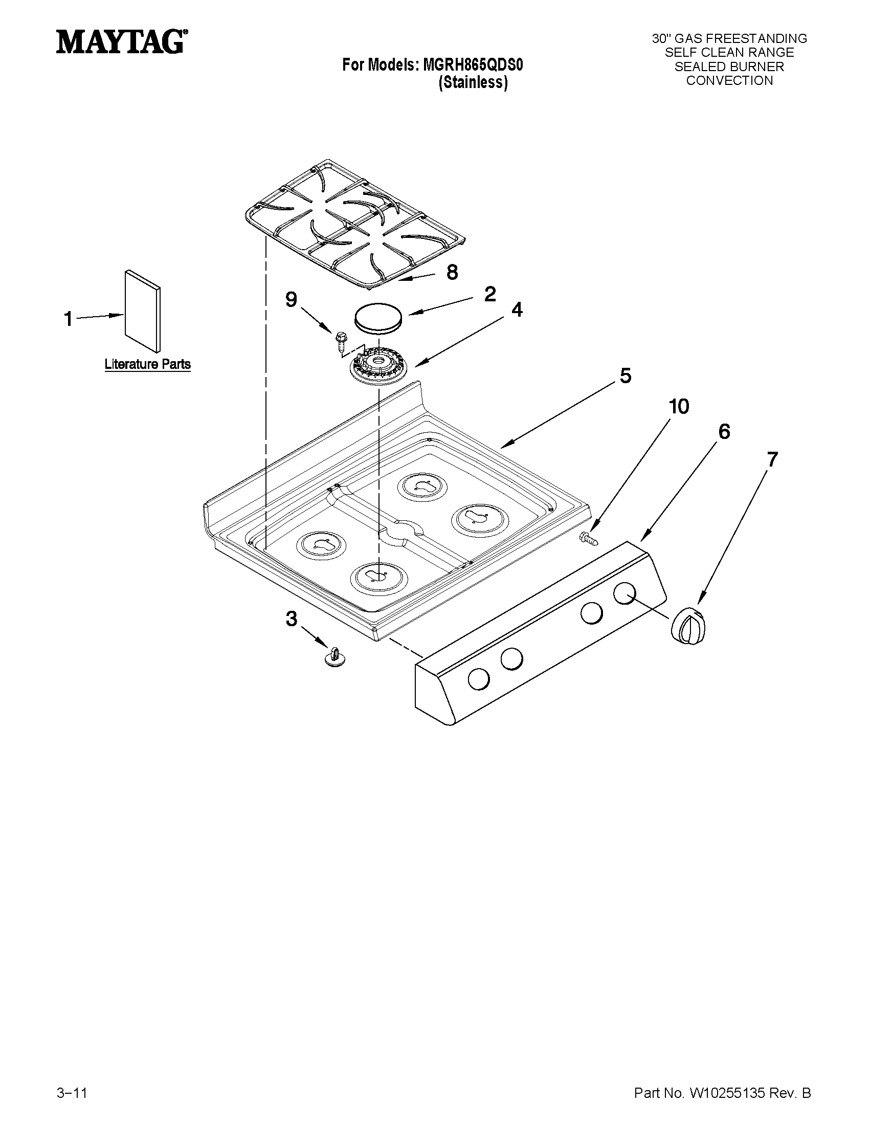 Cooktop parts