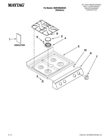 Cooktop parts