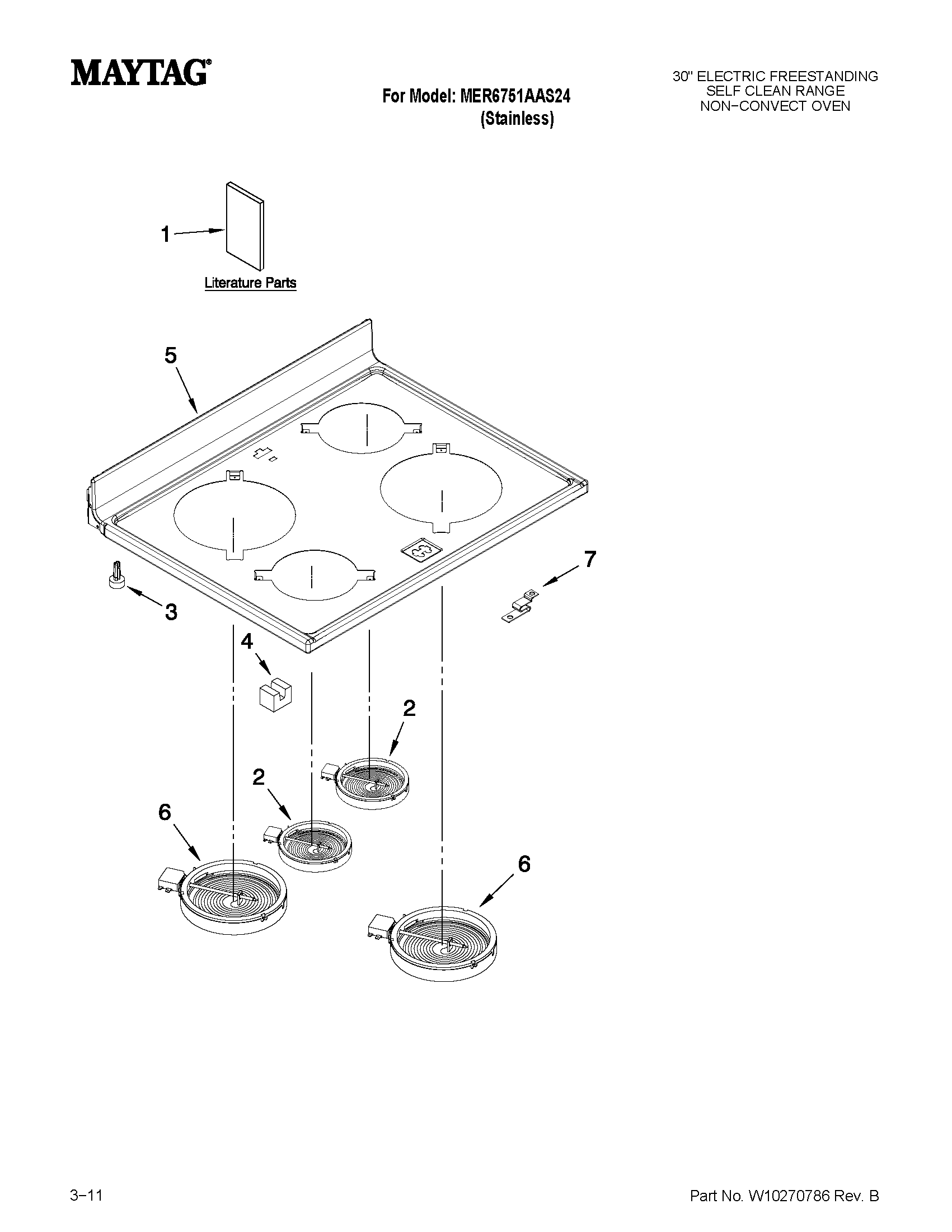 Cooktop parts