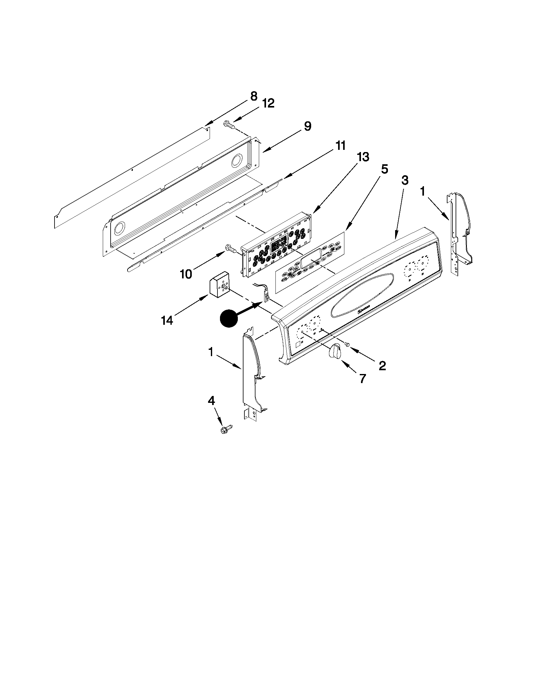 Control panel parts