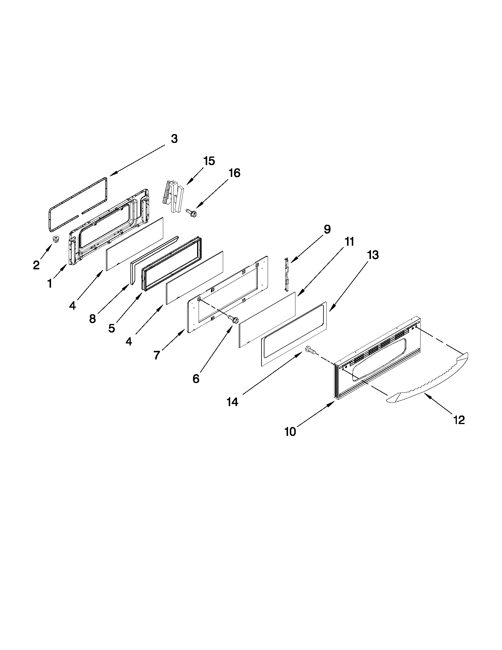 Upper door parts