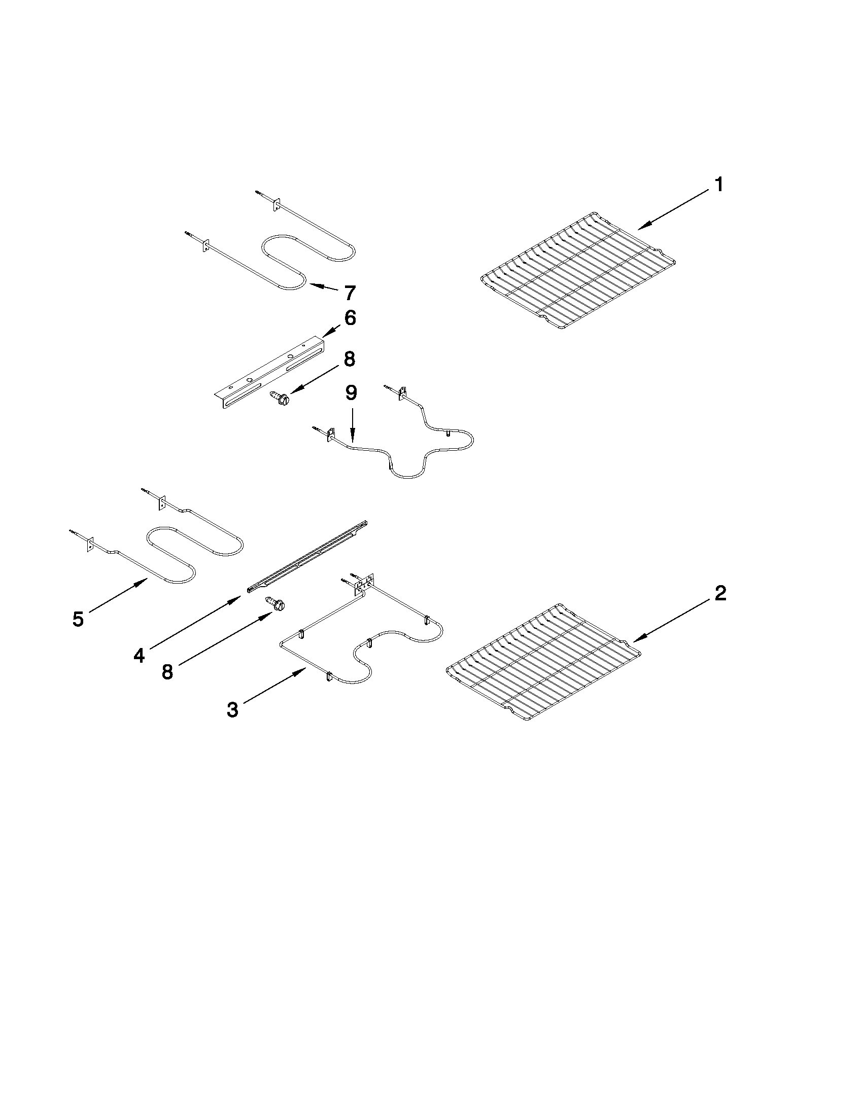 Rack and element parts