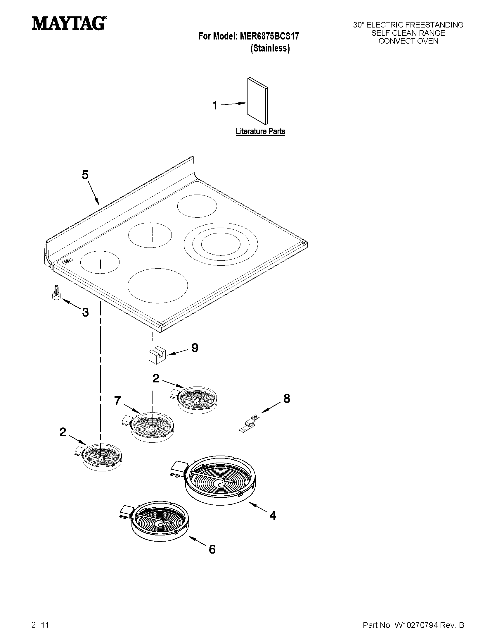 Cooktop parts