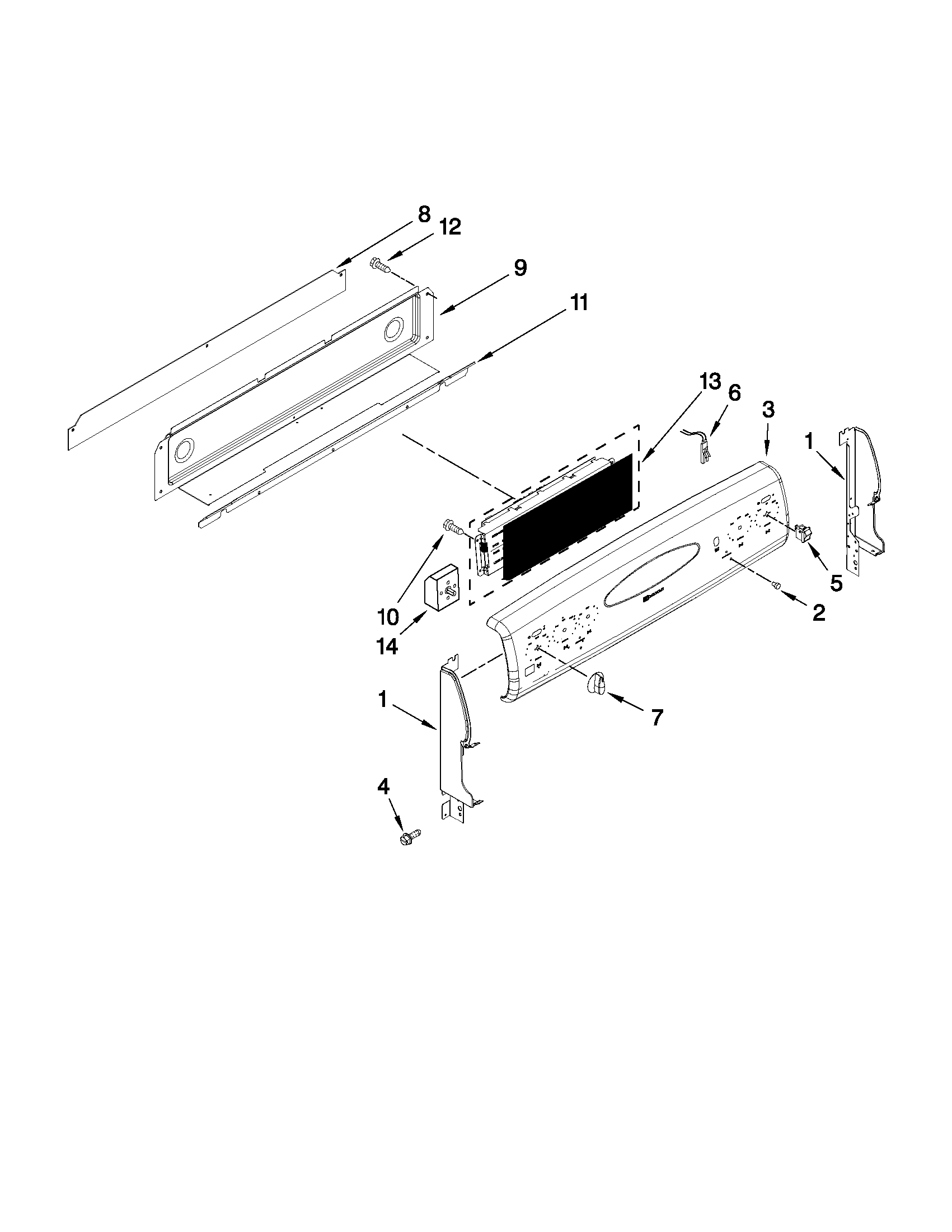 Control panel parts