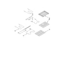 Maytag MER6875BCS17 rack and element parts diagram