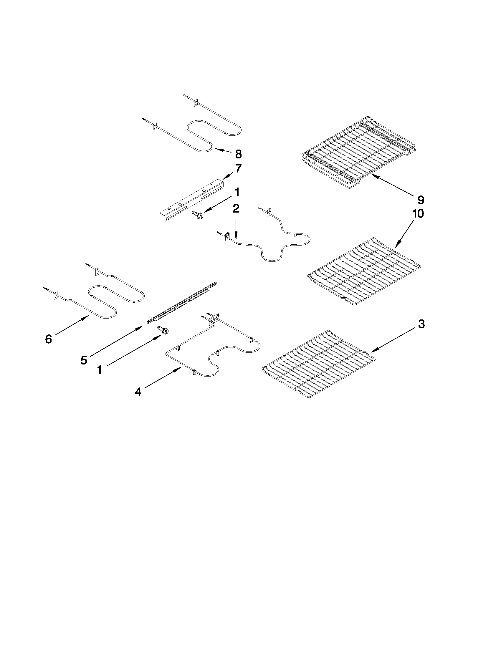 Rack and element parts