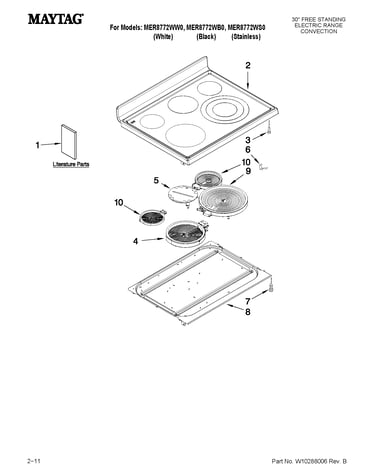 Cooktop parts
