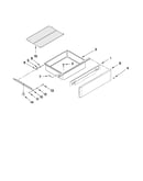 Drawer and rack parts
