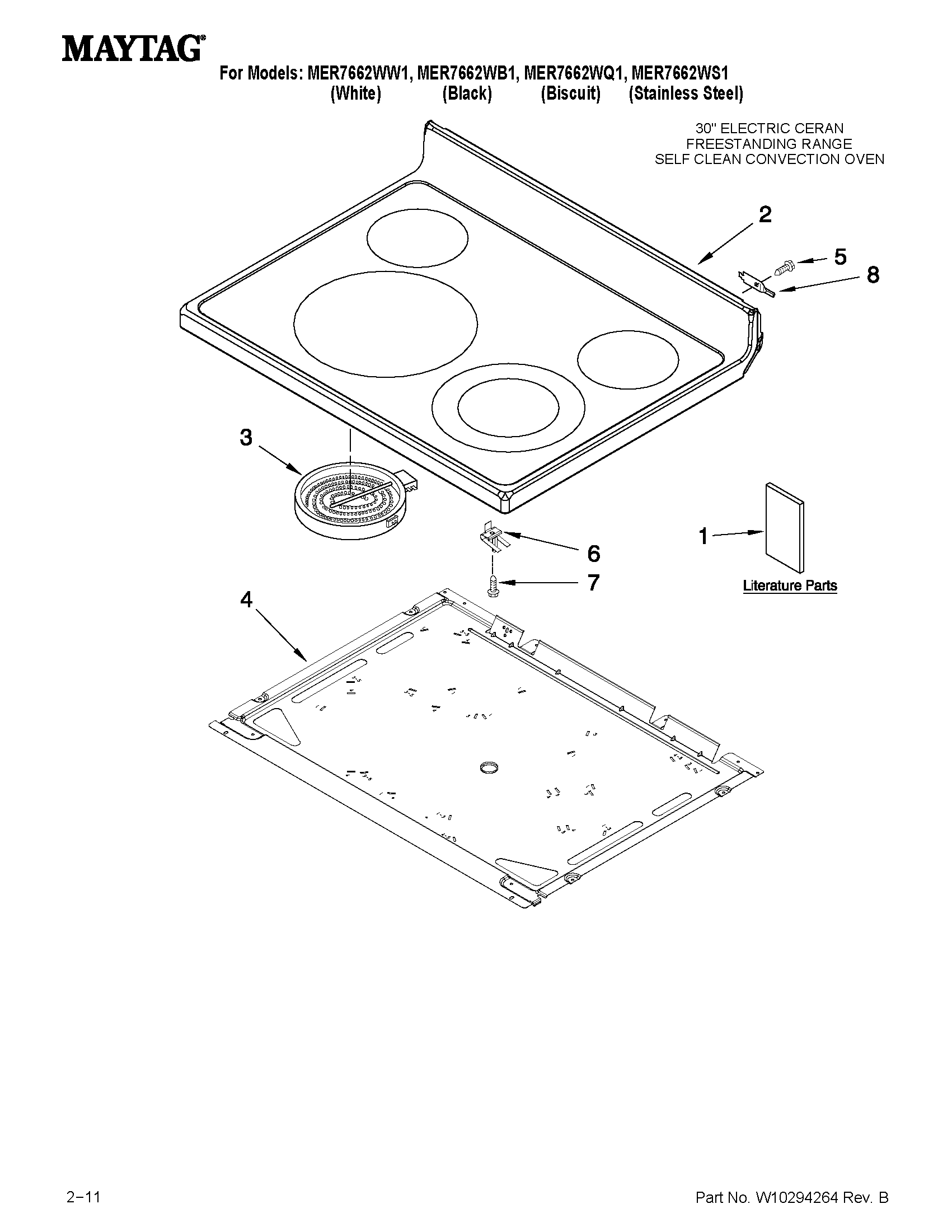 Cooktop parts
