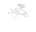 Maytag MER7662WB1 drawer & broiler parts diagram