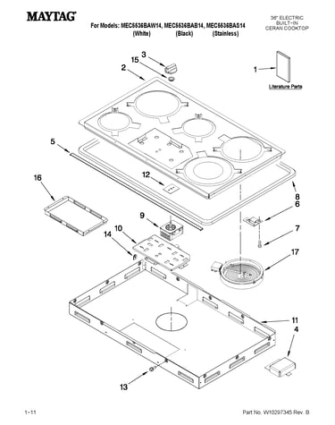 Cooktop parts
