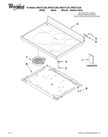 Cooktop parts
