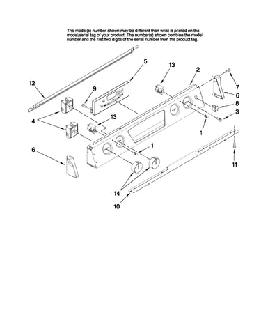Control panel parts