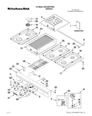 Cooktop, burner and grate parts
