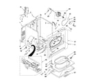 Whirlpool 7MWGD1705YM0 cabinet parts diagram