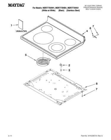 Cooktop parts
