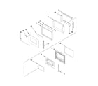 Jenn-Air JJW9427DDS11 upper oven door parts diagram