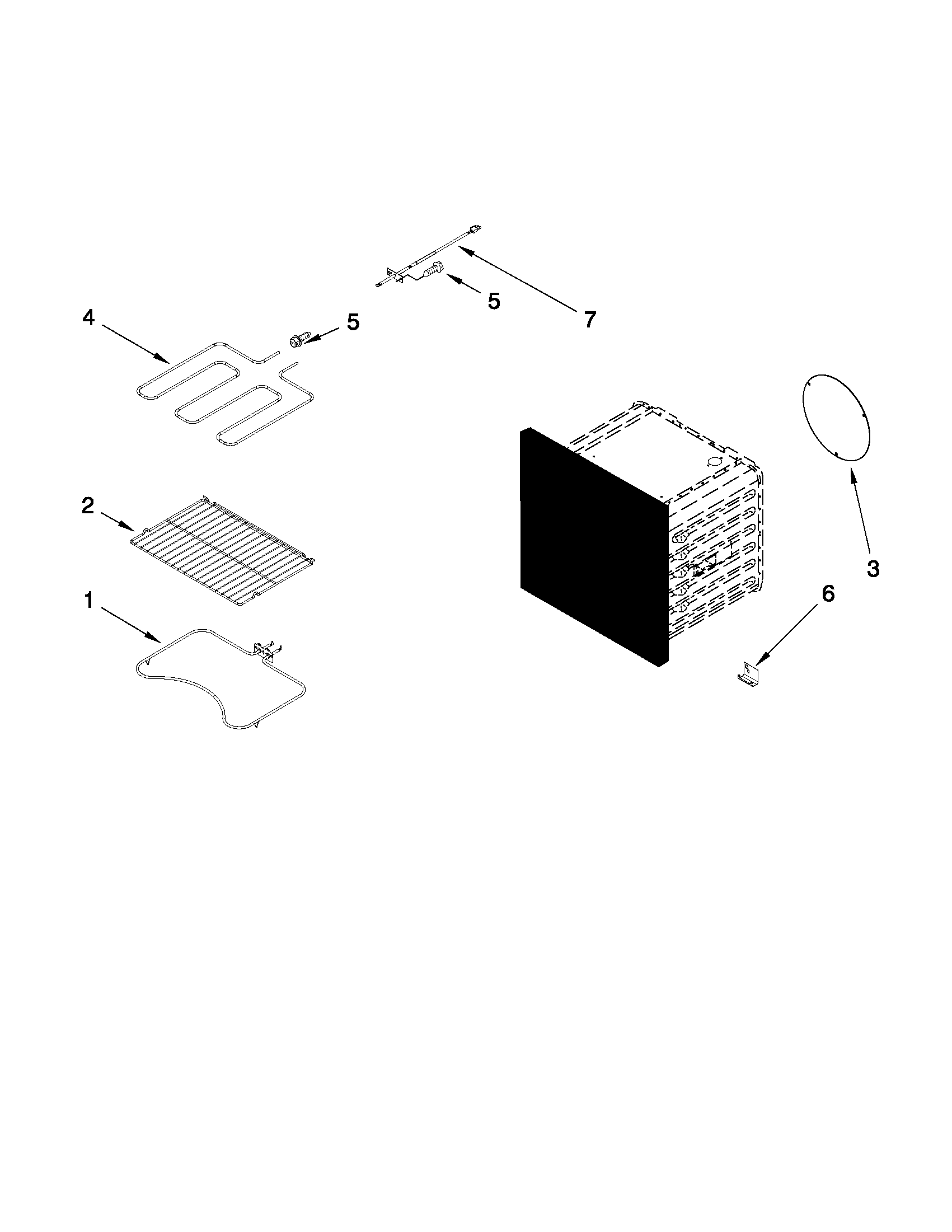Internal oven parts