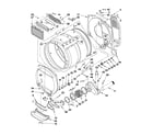 Maytag MGT3800XW0 dryer bulkhead parts diagram