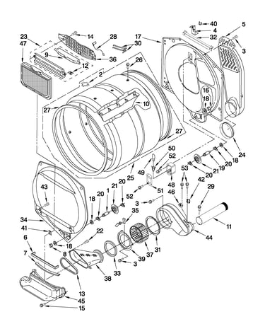 Dryer bulkhead parts