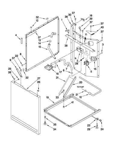 Washer cabinet parts