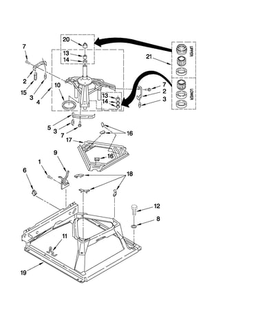 Machine base parts