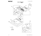 Maytag 7MMEDX550XW0 top and console parts diagram