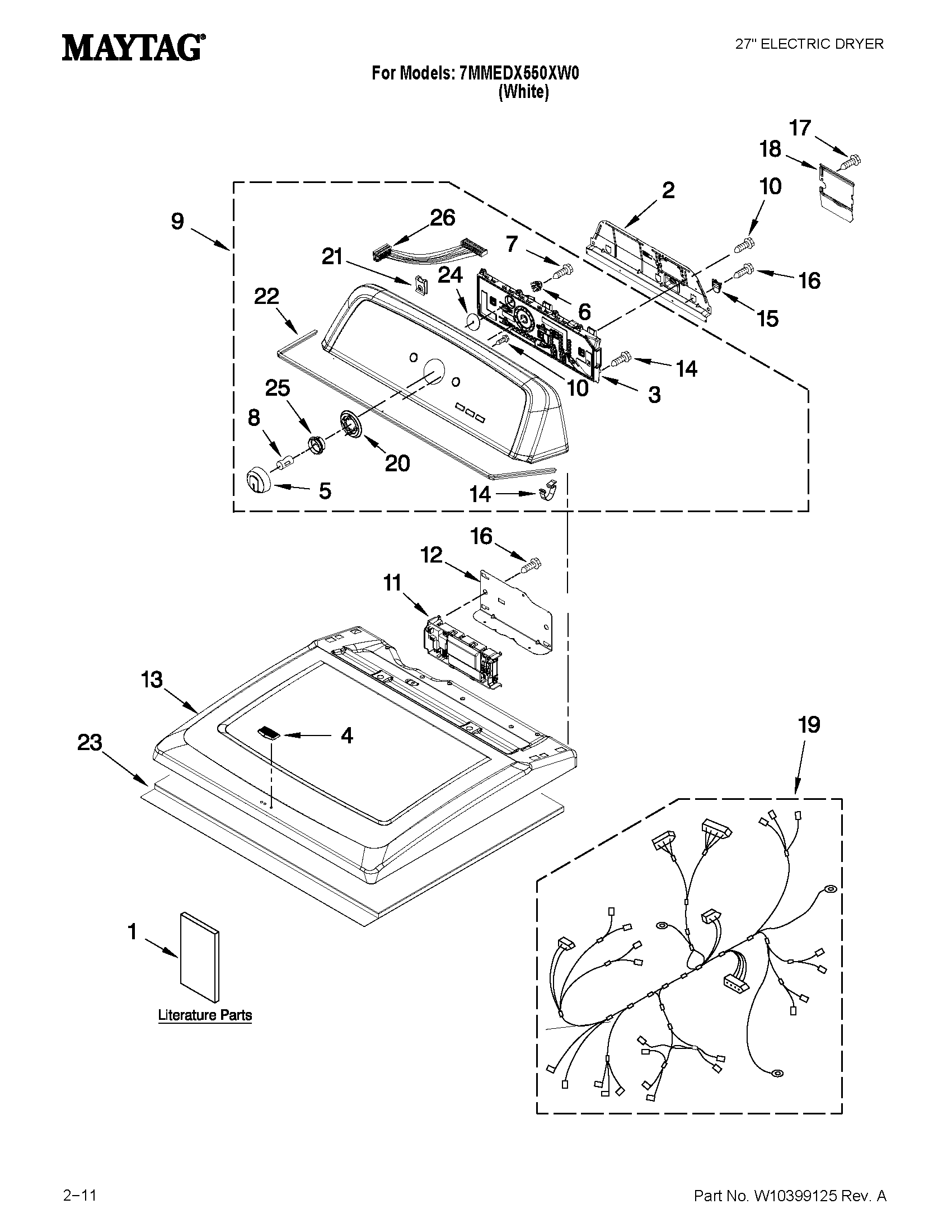 Top and console parts
