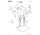 Maytag 7MMGDC300YW0 top and console parts diagram