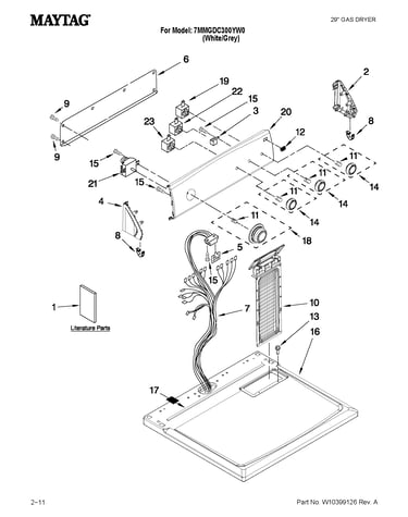 Top and console parts
