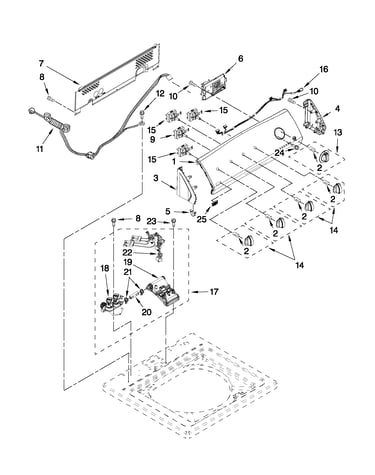 Console and water inlet parts