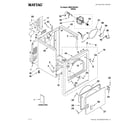 Maytag MEDC200XW1 cabinet parts diagram