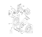 Maytag MEDC200XW1 bulkhead parts diagram