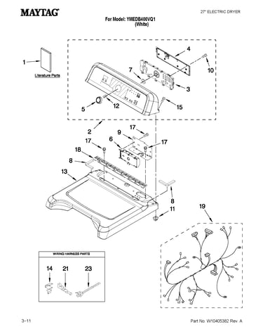Top and console parts