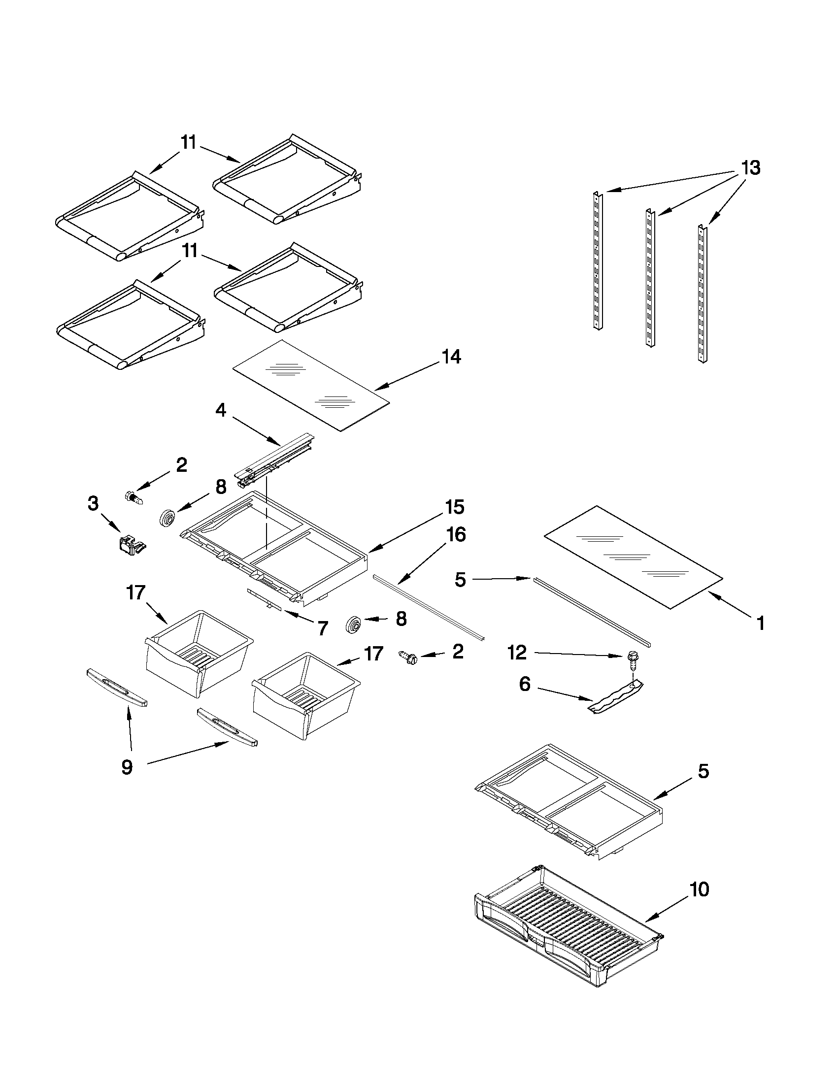 Shelf parts
