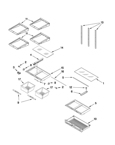 Shelf parts