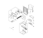 Whirlpool GI7FVCXWA00 dispenser front parts diagram