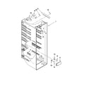 KitchenAid KSRS22MWMS00 refrigerator liner parts diagram