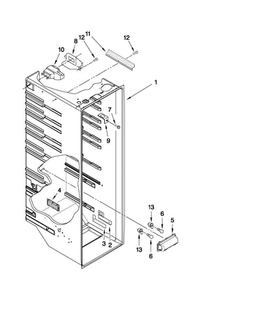Refrigerator liner parts