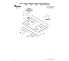 Whirlpool WFG361LVQ2 cooktop parts diagram