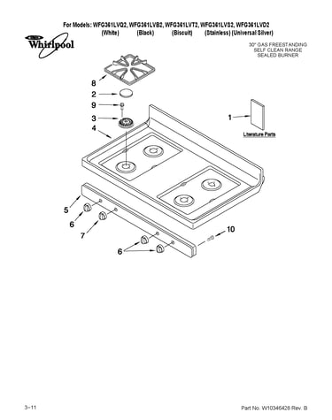 Cooktop parts