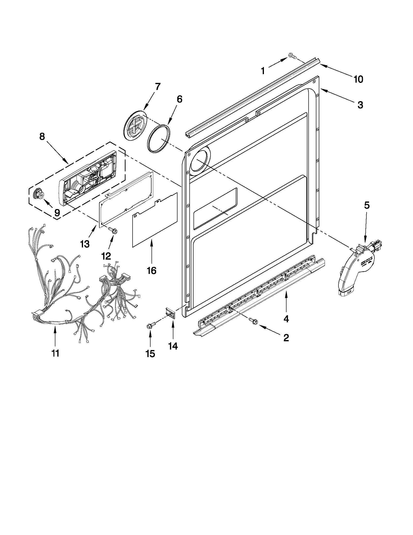 Inner door parts